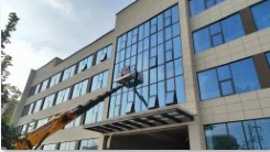 Progresul construcției proiectului de bază de producție centrală de aer condi...